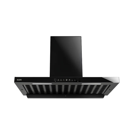 Glen Cooker Hood Chimney 90 1600 - Black_Front view