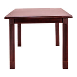 Glenburn Pro Rectangle Wooden Top Dining Table 4 Seater - Honey Finish