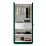 Godrej Aceline Full Locker 2-Door Steel Wardrobe - Textured Foliage Green
