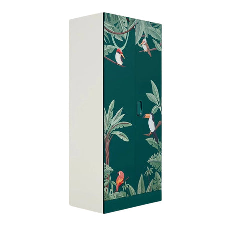 Godrej Aceline Full Locker 2-Door Steel Wardrobe - Textured Foliage Green