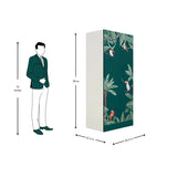 Godrej Aceline Full Locker 2-Door Steel Wardrobe - Textured Foliage Green