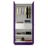 Godrej Aceline Full Locker 2-Door Steel Wardrobe - Textured Magic Purple