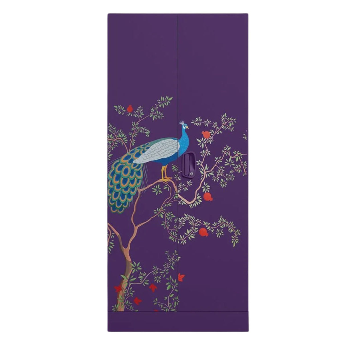 Godrej Aceline Full Locker 2-Door Steel Wardrobe - Textured Magic Purple