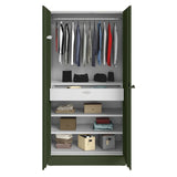 Godrej Auraline Men Basic 2-Door Steel Wardrobe - Matte Tree Mist