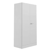 Godrej Auraline Men Premium 2-Door Steel Wardrobe - Textured Bond White