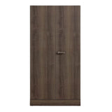 Godrej Auraline Men Premium 2-Door Steel Wardrobe - Walnut