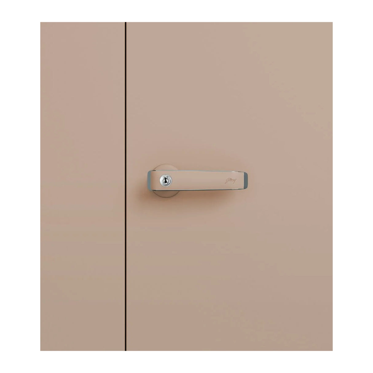Godrej Auraline Women Basic 2-Door Steel Wardrobe - Textured Affogato