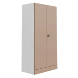 Godrej Auraline Women Basic 2-Door Steel Wardrobe - Textured Affogato