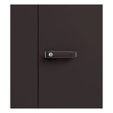 Godrej Auraline Women Basic 2-Door Steel Wardrobe - Textured Coffee Brown