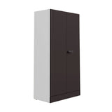 Godrej Auraline Women Basic 2-Door Steel Wardrobe - Textured Coffee Brown