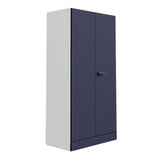 Godrej Auraline Women Basic 2-Door Steel Wardrobe - Textured Navy Blue