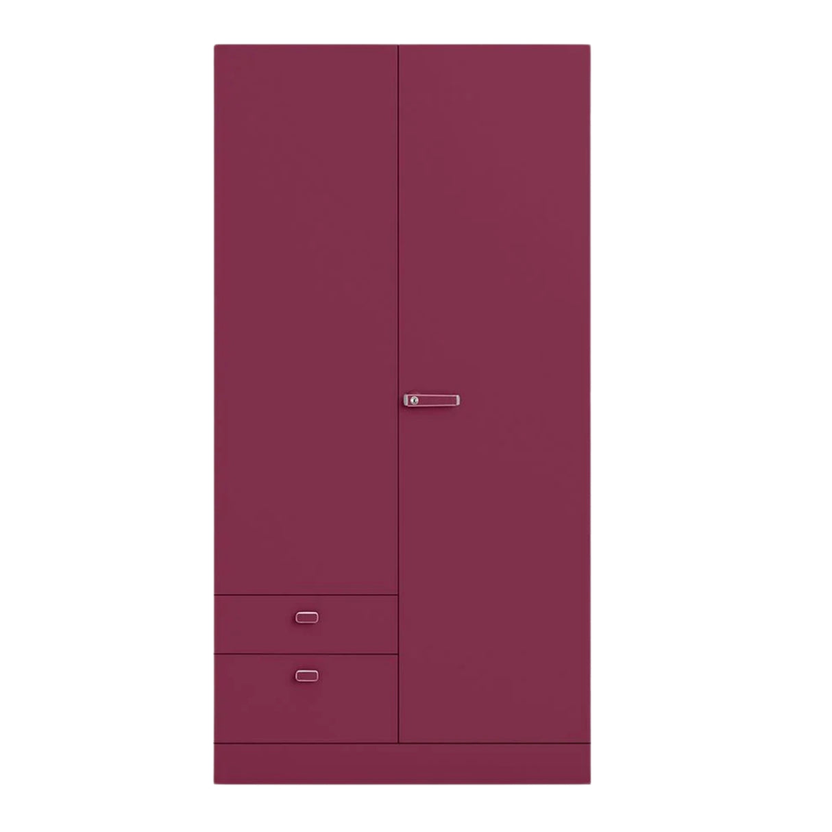 Godrej Auraline Women Premium 2-Door Steel Wardrobe - Textured Berry