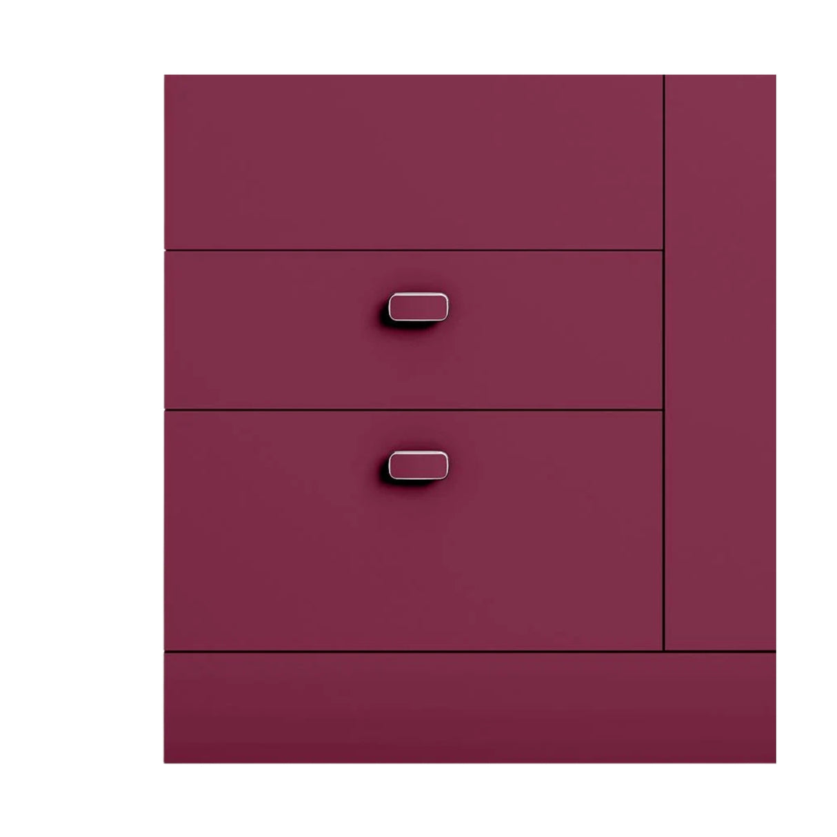 Godrej Auraline Women Premium 2-Door Steel Wardrobe - Textured Berry