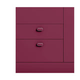 Godrej Auraline Women Premium 2-Door Steel Wardrobe - Textured Berry