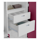 Godrej Auraline Women Premium 2-Door Steel Wardrobe - Textured Berry