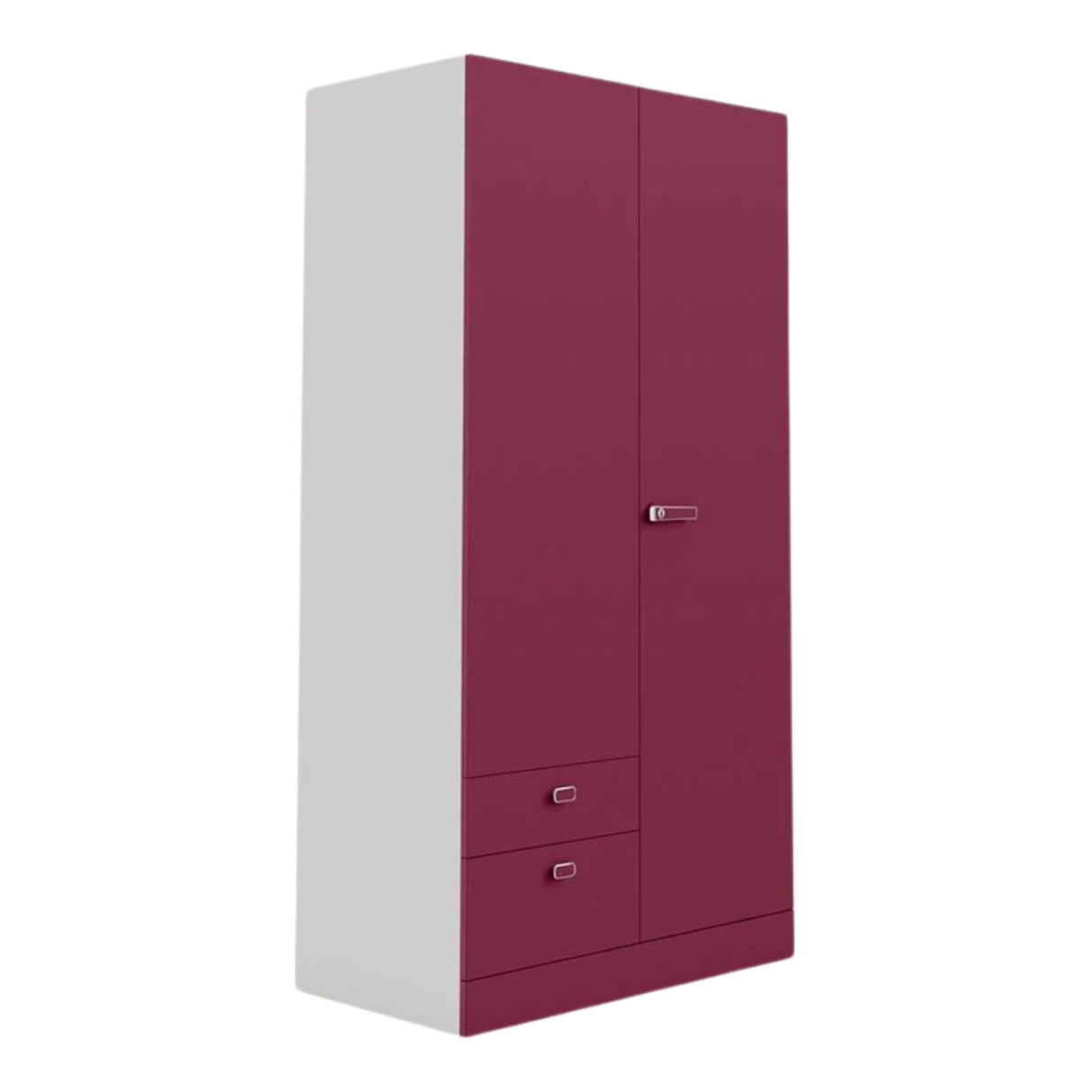Godrej Auraline Women Premium 2-Door Steel Wardrobe - Textured Berry