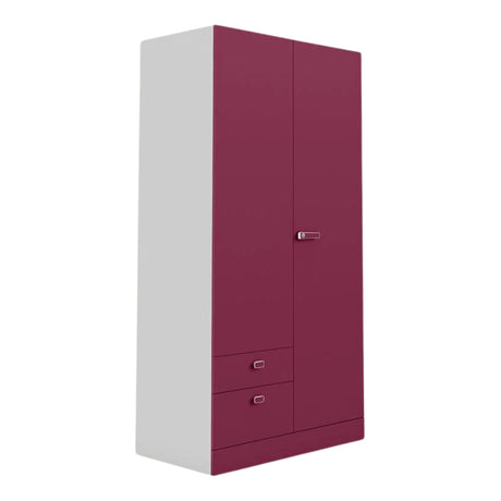 Godrej Auraline Women Premium 2-Door Steel Wardrobe - Textured Berry