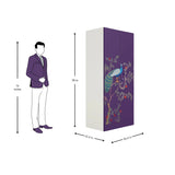 Godrej Aceline Full Locker 2-Door Steel Wardrobe - Textured Magic Purple