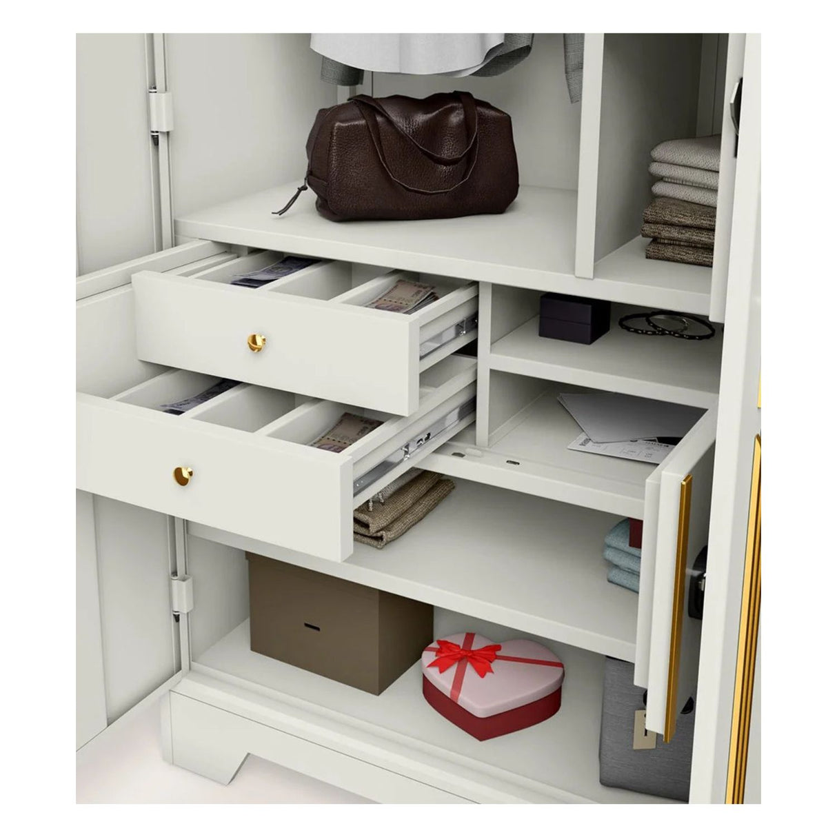 Godrej Centurion Plus 2-Door Steel Wardrobe - Bond White