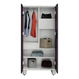 Godrej H1 2-Door Steel Wardrobe - Textured Shellwine Red