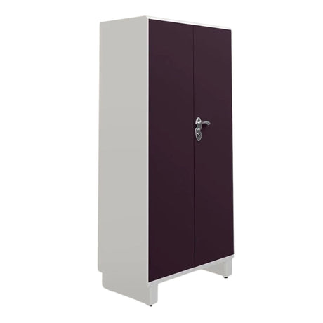 Godrej H1 2-Door Steel Wardrobe - Textured Shellwine Red