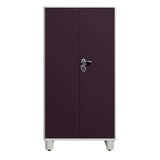Godrej H1 2-Door Steel Wardrobe - Textured Shellwine Red