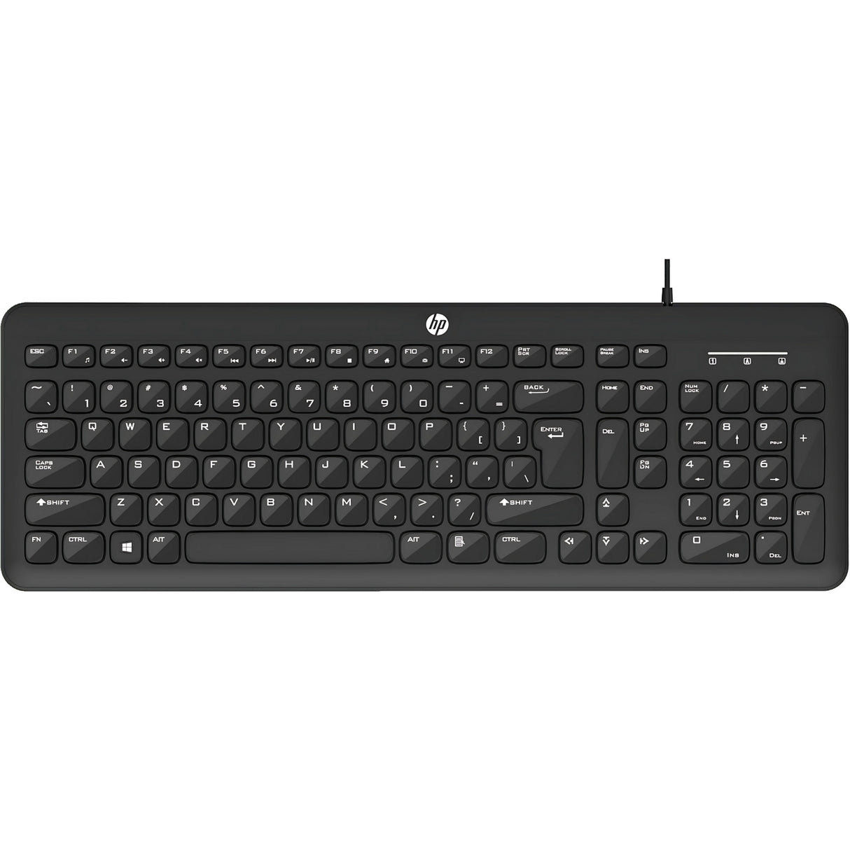 HP K160 Wired Keyboard - Black
