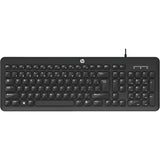 HP K160 Wired Keyboard - Black