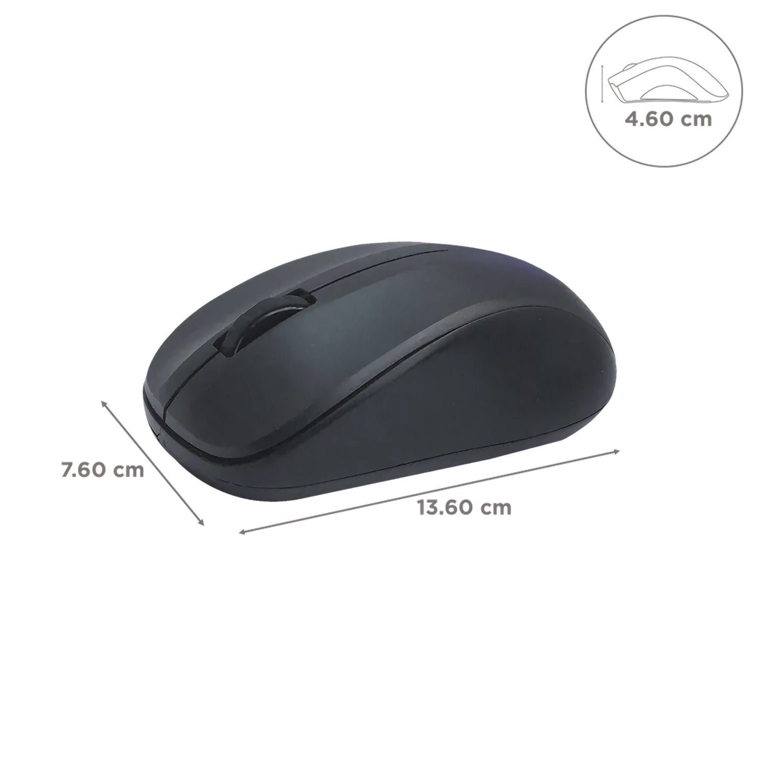 HP S500 USB Wireless Optical Mouse - Black_5