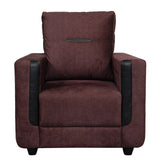 Hague Fabric Sofa 1 Seater - Brown