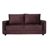 Hague Fabric Sofa 3 Seater - Brown