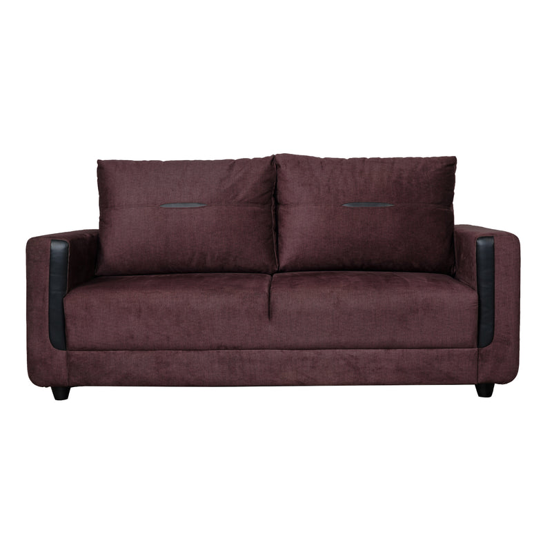 Hague Fabric Sofa 3 Seater - Brown