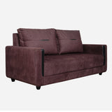 Hague Fabric Sofa 3 Seater - Brown