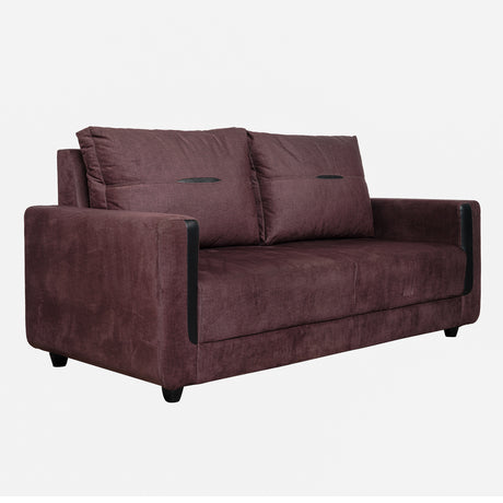 Hague Fabric Sofa 3 Seater - Brown