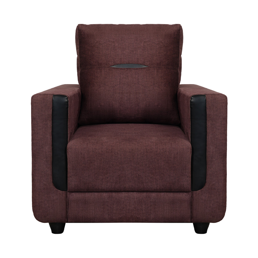 Hague Fabric Sofa 1-Seater - Brown_2