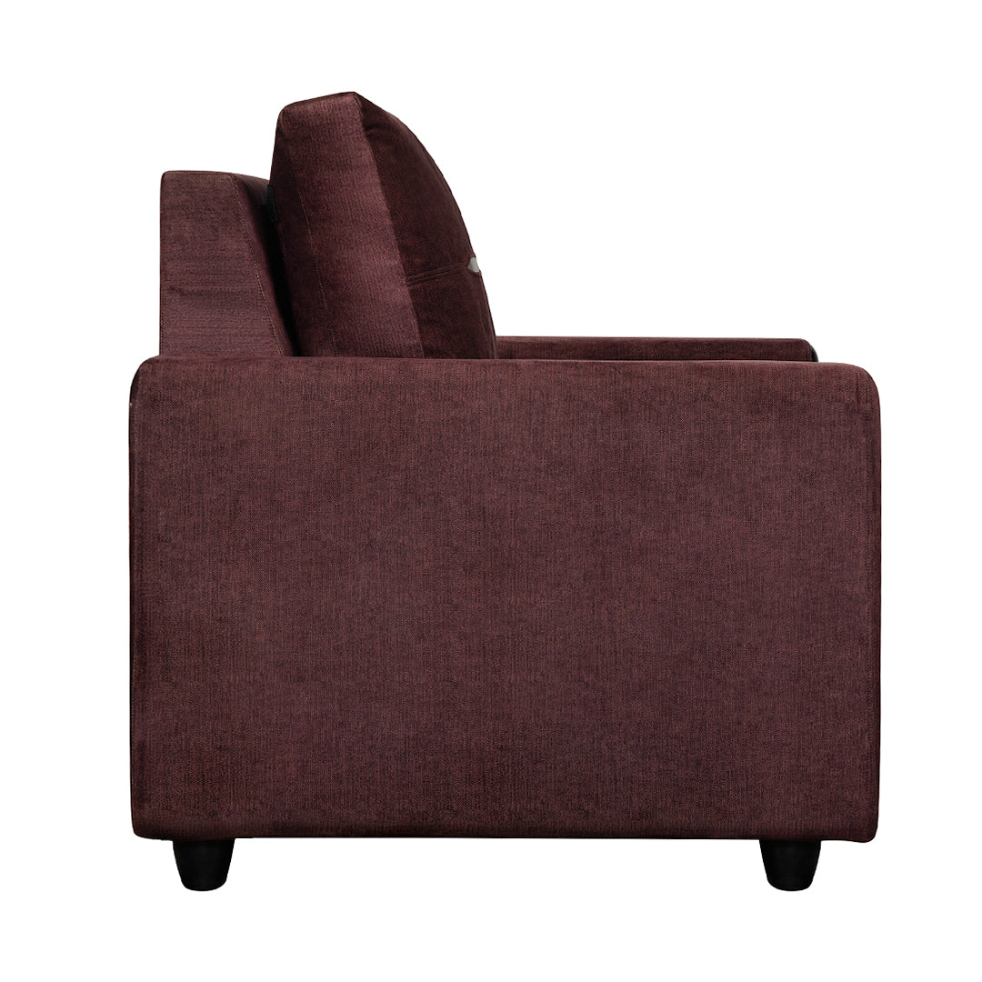 Hague Fabric Sofa 1-Seater - Brown_3