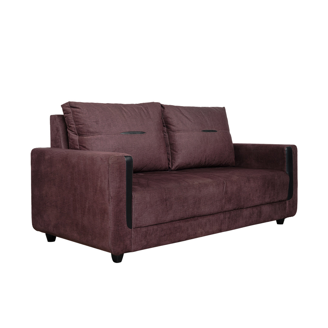 Hague Fabric Sofa 3-Seater - Brown_1
