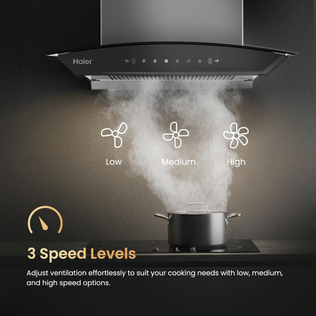 Haier-Kitchen Chimney 60 CM Glass-HIH-G1600-IN - Featur - 8