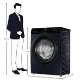 Haier HW80-IM12929EBK Fully Automatic Front Load Washing Machine  8Kg - Black