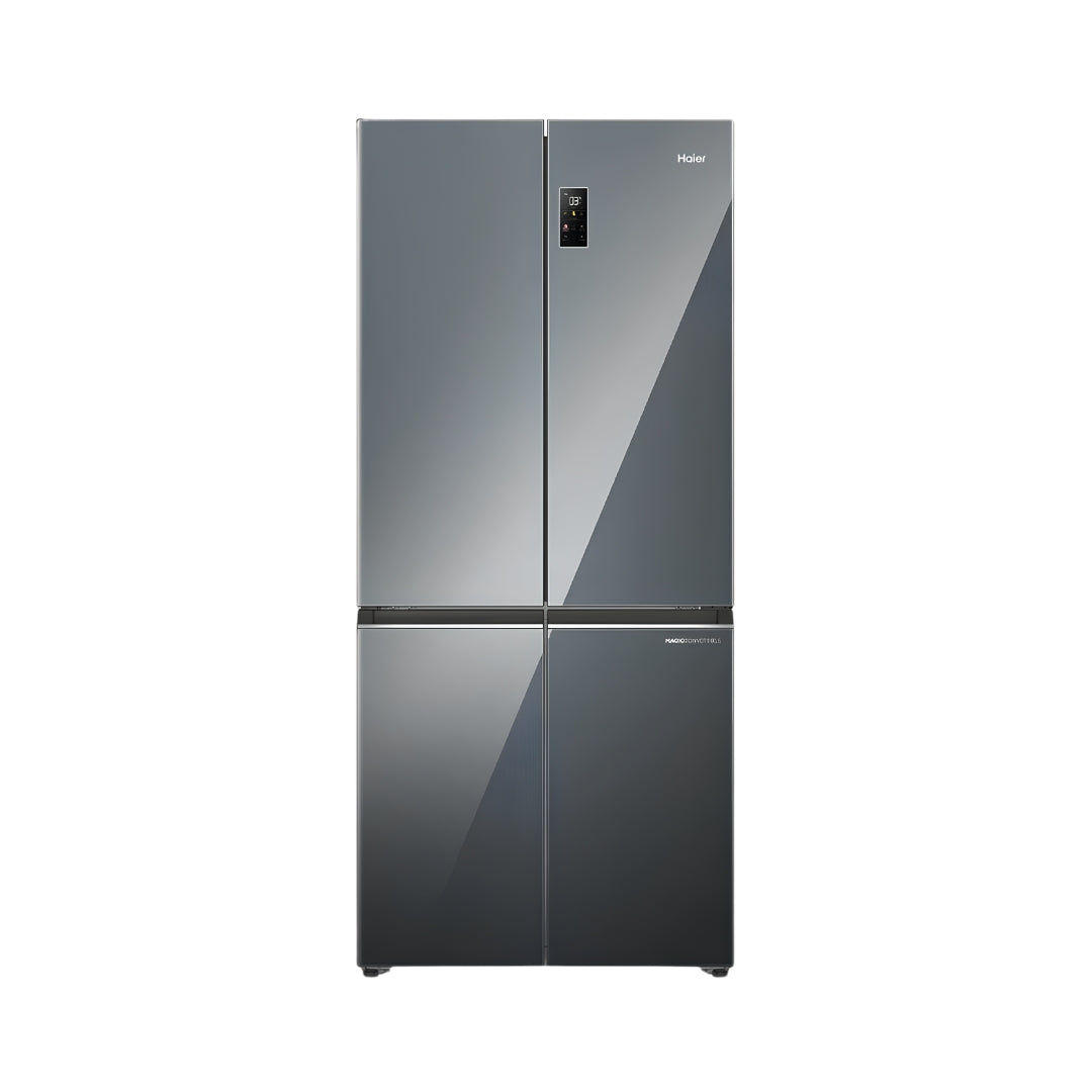 HaierHRB-600MGU13Star520LSidebySideRefrigerator-MirrorGlass_1_FrontView