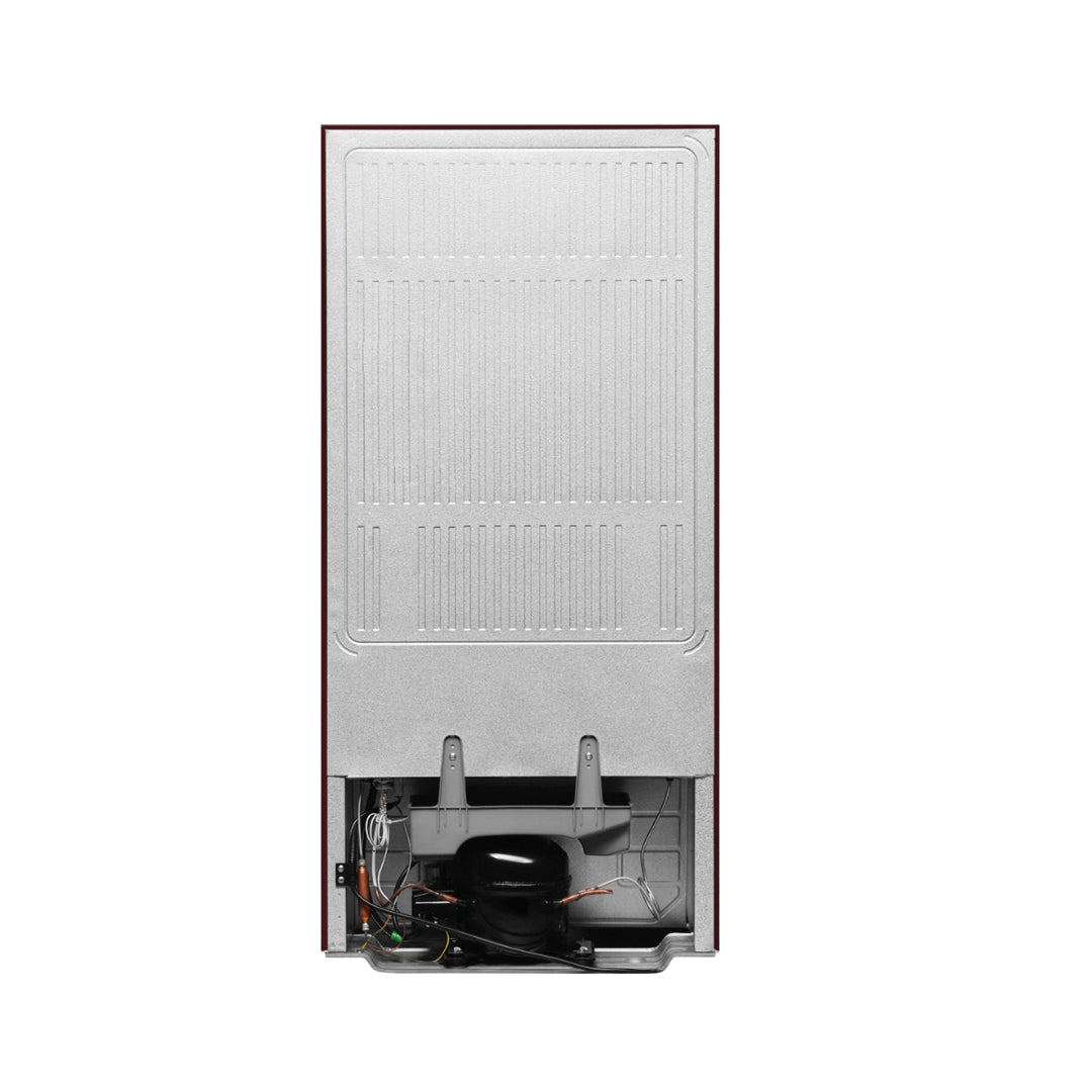 HaierHRD-2101SRAA-PSingleDoorRefrigerator190L-RedAnemone_BackView
