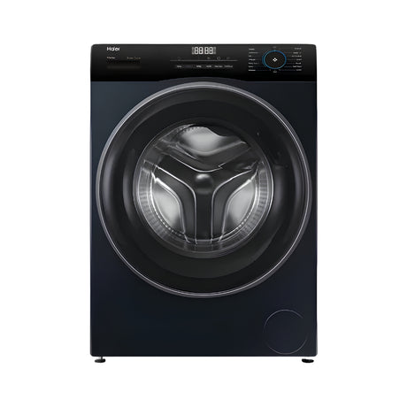 HaierHW80-IM12929EBKFullyAutomaticFrontLoadWashingMachine8Kg-Black_FrontView_1