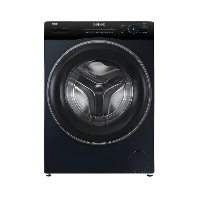HaierHW80-IM12929EBKFullyAutomaticFrontLoadWashingMachine8Kg-Black_FrontView_1