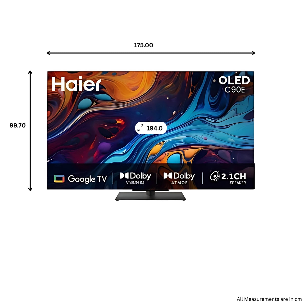 Haier H77C90EUX 4K Ultra HD OLED Smart TV - 77 inch
