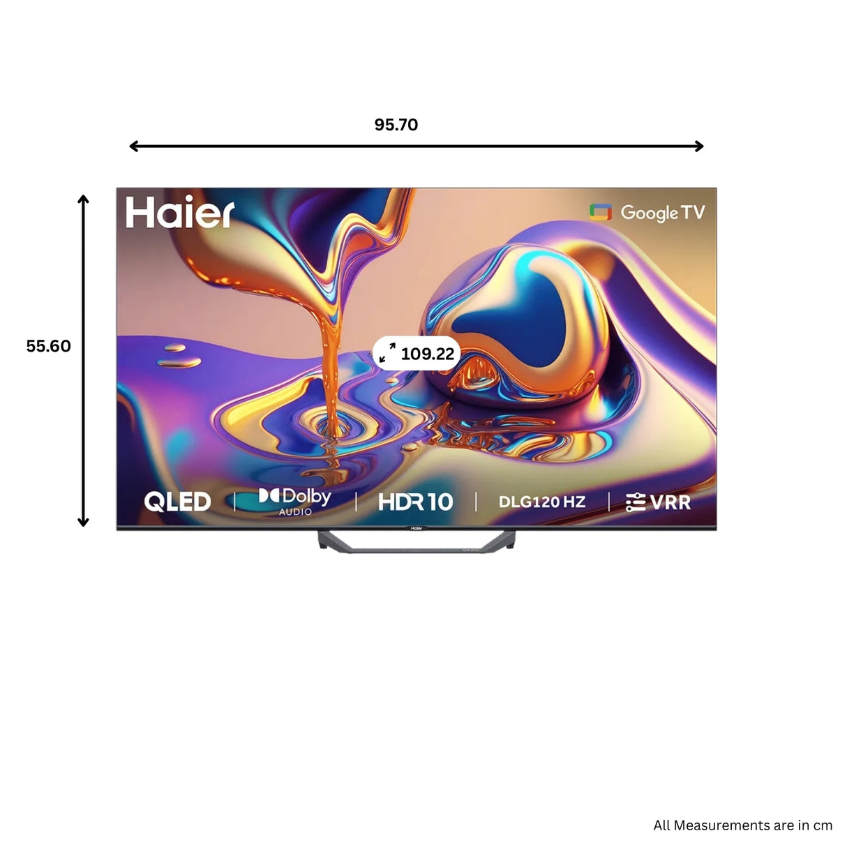 Haier H43S80FUX 4K Ultra HD QLED Smart Google TV - 43 inch