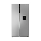 Haier 596L Side-by-Side Refrigerator (HRS-682SWDU1) – Shiny Steel Finish