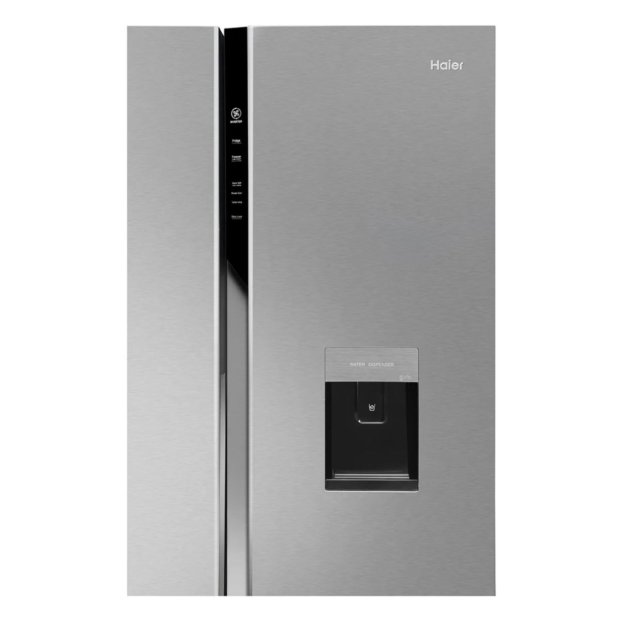 Haier 596L Side-by-Side Refrigerator (HRS-682SWDU1) – Shiny Steel Finish