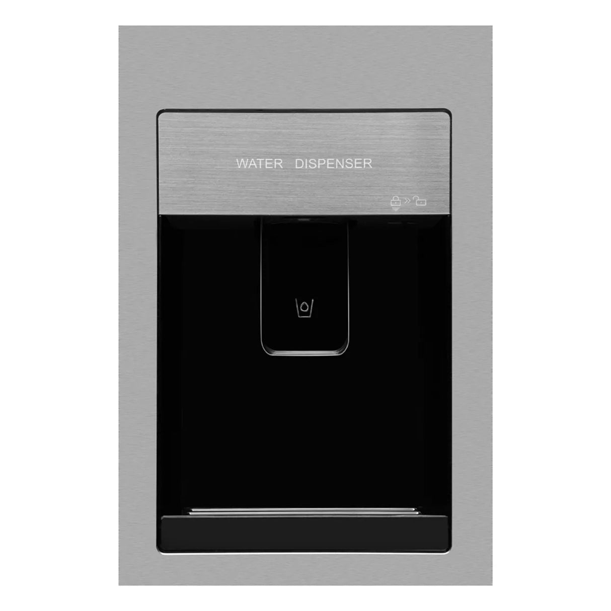 Haier 596L Side-by-Side Refrigerator (HRS-682SWDU1) – Shiny Steel Finish