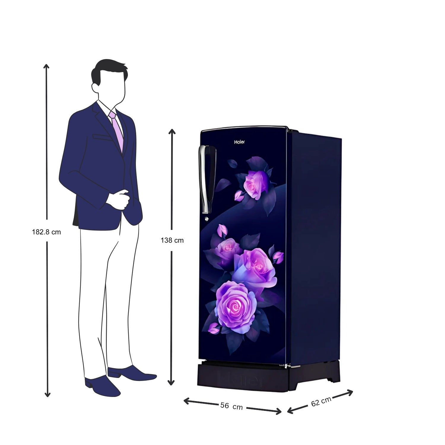 Haier 205L Refrigerator HRD-2263CMR-N - Marine Rose_5