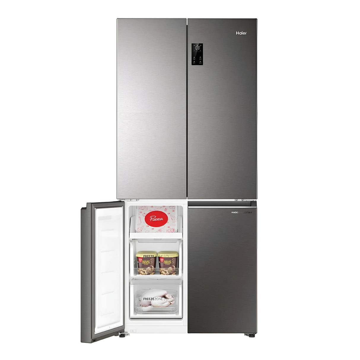 Haier HRB-600IS 520L Side-by-Side Refrigerator –  Stainless Steel Finish